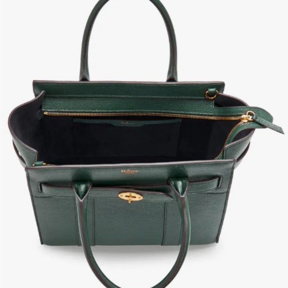 Mulberry Bag - Small Zipped Bayswater Leather Satchel - Picture 7 of 8